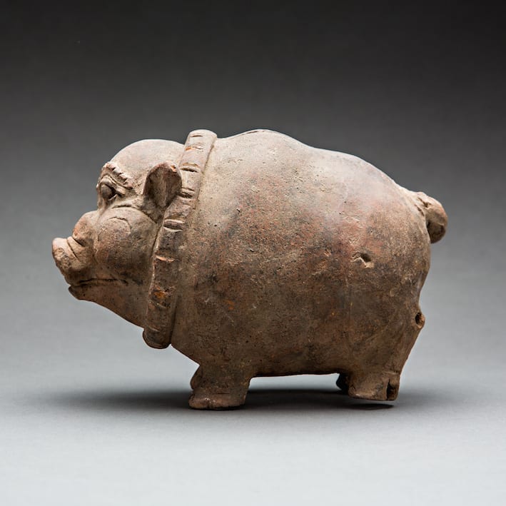 Majapahit Terracotta "Piggy Bank", 14th Century CE - 15th Century CE