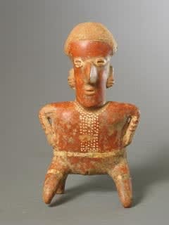 Nayarit Sculpture of a Kneeling Woman, 300 BCE - 300 CE