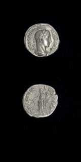 Silver Denarius of Emperor Severus Alexander, 222 CE - 228 CE