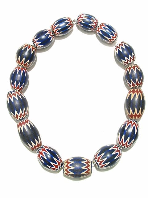 Venetian Glass Chevron Bead Necklace, 16th Century CE - 18th Century CE