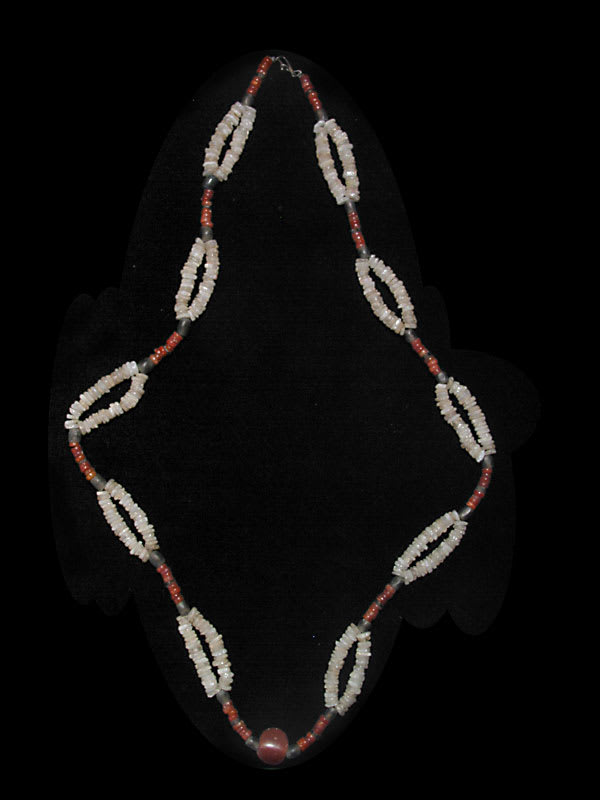 Carnelian, Brown Quartz, and Rock Crystal Bead Nec, 3300 BCE - 2300 BCE