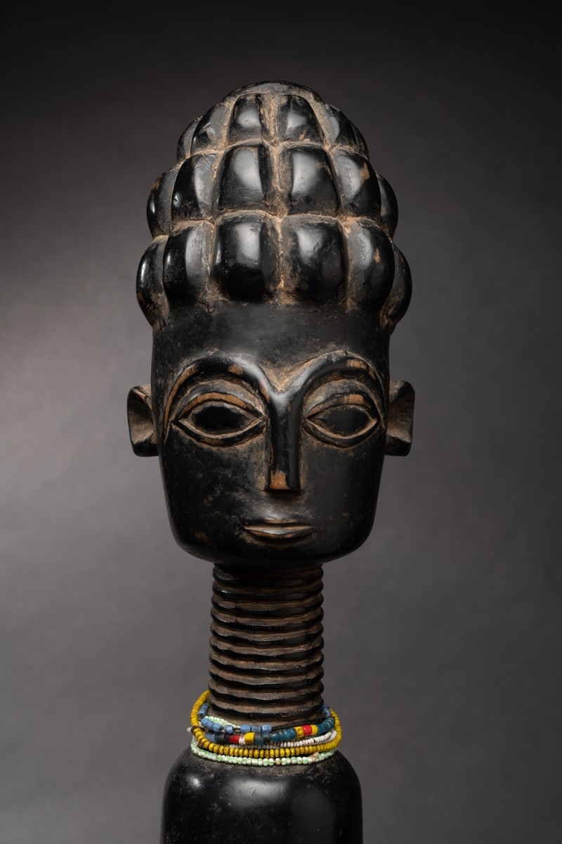 Asante Wooden Sculpture of a Woman, 20th Century CE