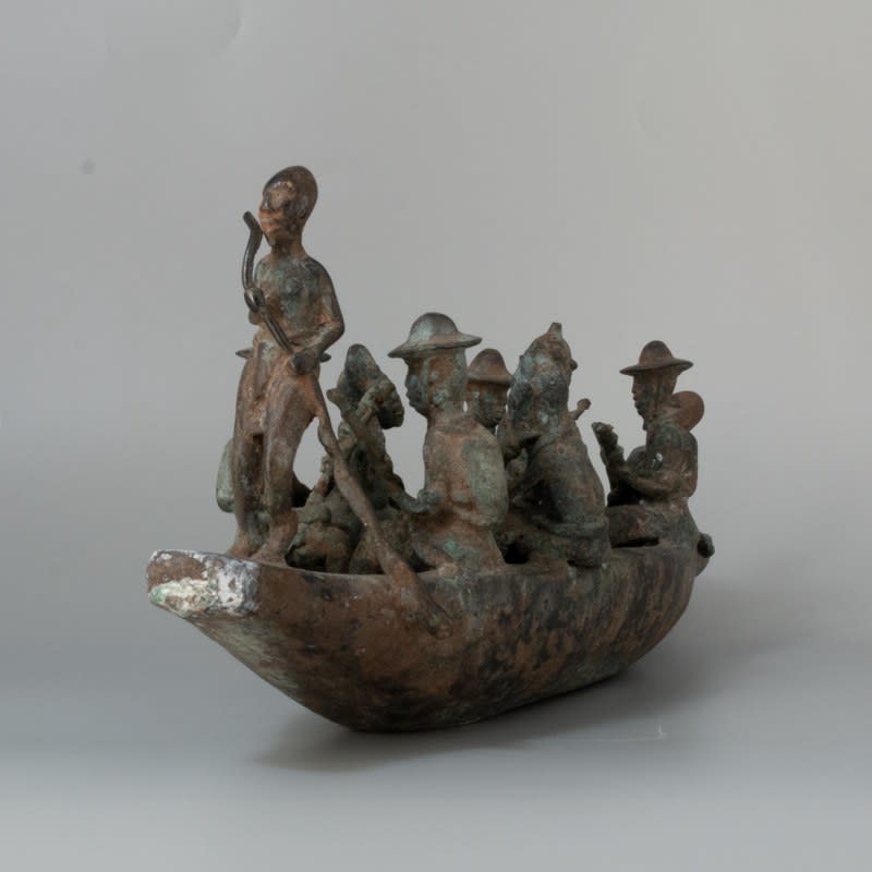 Benin Boat with Passengers, Early 20th Century CE