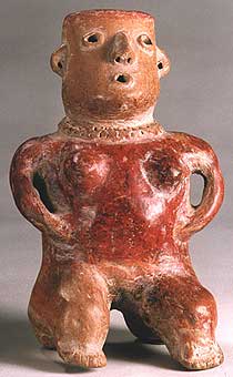 Zacatecas Sculpture of a Seated Woman, 300 BCE - 300 CE