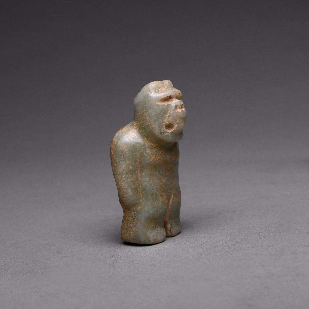 Olmec Jade Standing Figure, 1200 BCE - 600 BCE