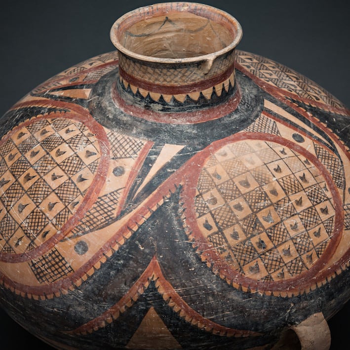 Neolithic Yangshao Painted Terracotta Vessel, 2500 BCE - 2000 BCE