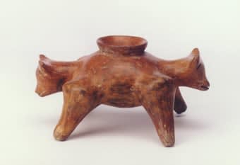 Zacatecas Vessel in the Form of a Double-Headed Dog, 300 BCE - 300 CE