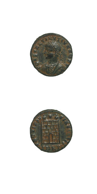 Bronze Follis of Constantine II Struck While Caesar, 316 CE - 335 CE
