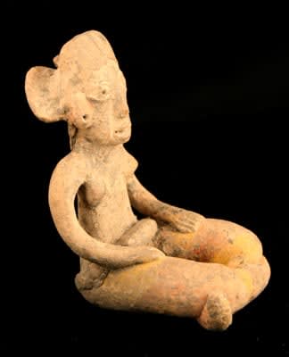 Xochipala Terracotta Seated Figurine, 1050 BCE - 500 BCE