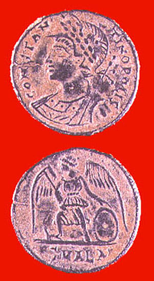 Bronze Coin Commemorating Constantinople Issued Anonymously During the Reign of Constantine I, 330 CE - 346 CE