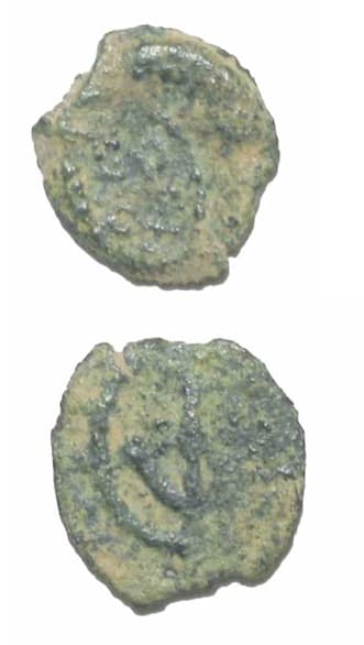 Jewish Bronze Prutah of King Herod the Great, 37 BCE - 4 BCE