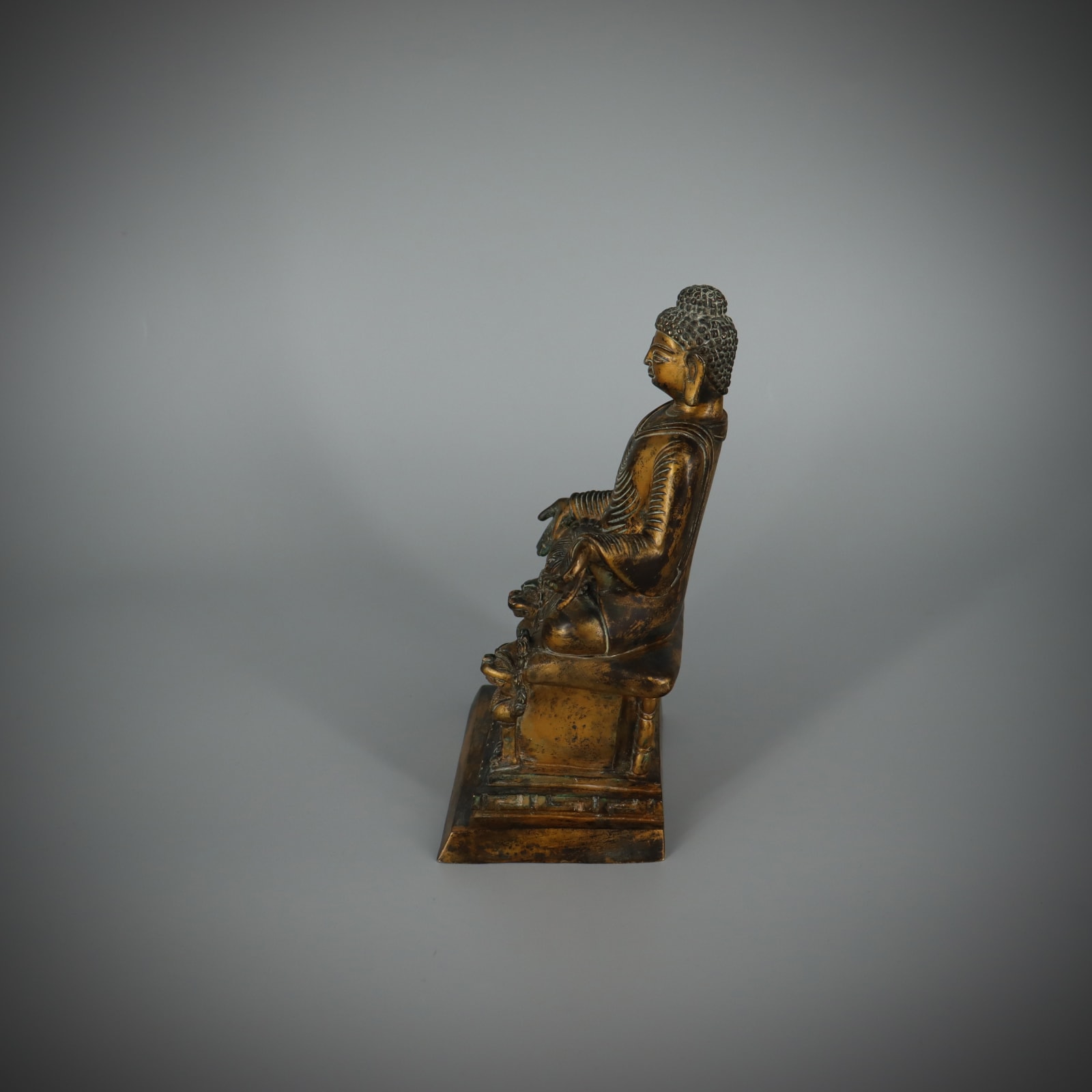 Sino Tibetan Bronze Buddha, 17th to 19th century AD