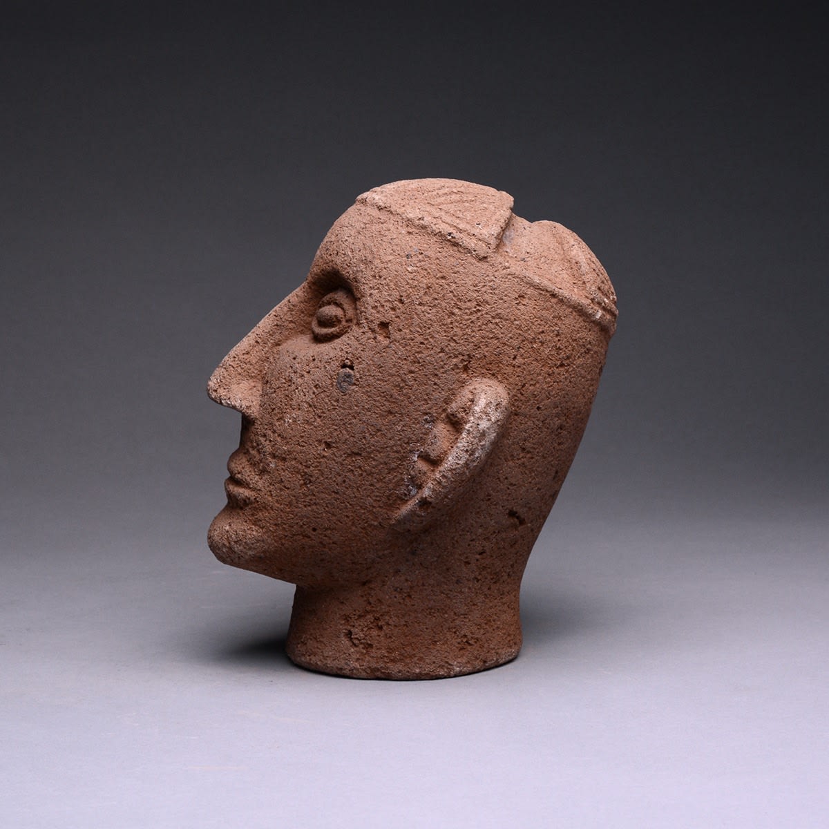 Basalt Trophy Head, 500 CE - 1000 CE