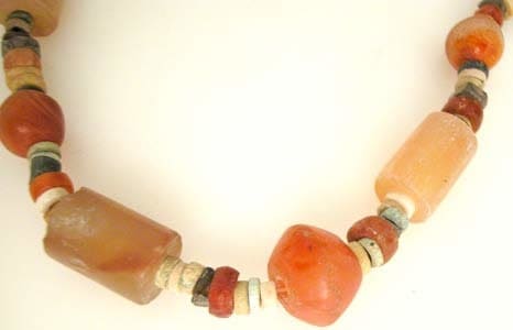 Carnelian, Agate And Egyptian Faience Necklace, 3300 BCE - 600 CE