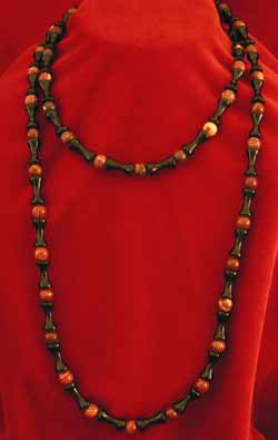 Black Onyx and Jasper Bead Necklace