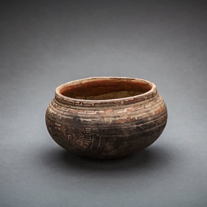 Mayan Painted Terracotta Bowl, 300 CE - 600 CE