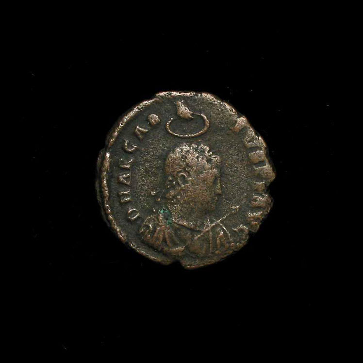 Bronze Coin of Emperor Arcadius, 383 CE - 408 CE
