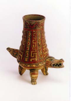 Crocodile Effigy Vessel, 1200 CE - 1550 CE