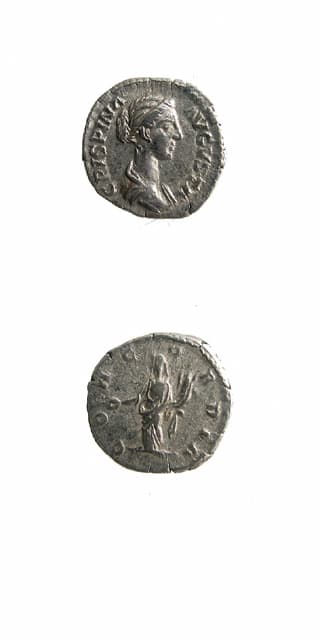 Silver Denarius of Empress Crispina, 177 CE - 182 CE