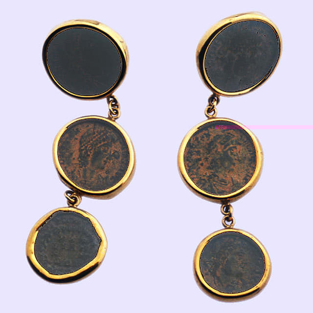 5 Bronze Coins of Constantius II and 1 Coin of Roman, 337 CE - 383 CE