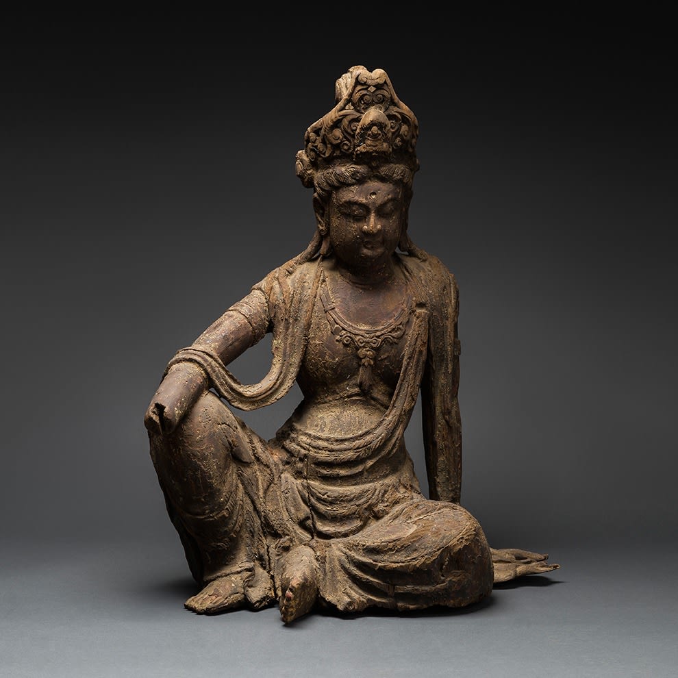 Ming Wooden Sculpture of Guanyin (Bodhisattva Avalokitesvara), 1500 CE - 1700 CE