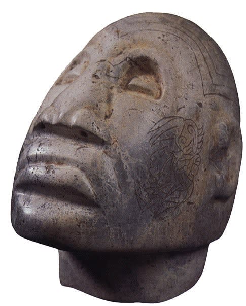 Olmecoid Stone Head, 900 BCE - 500 CE