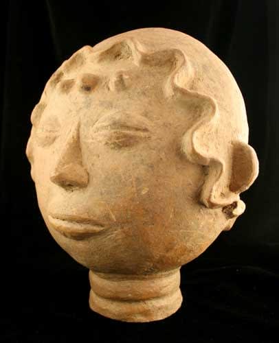 Asante Terracotta Head, 16th Century CE - 18th Century CE