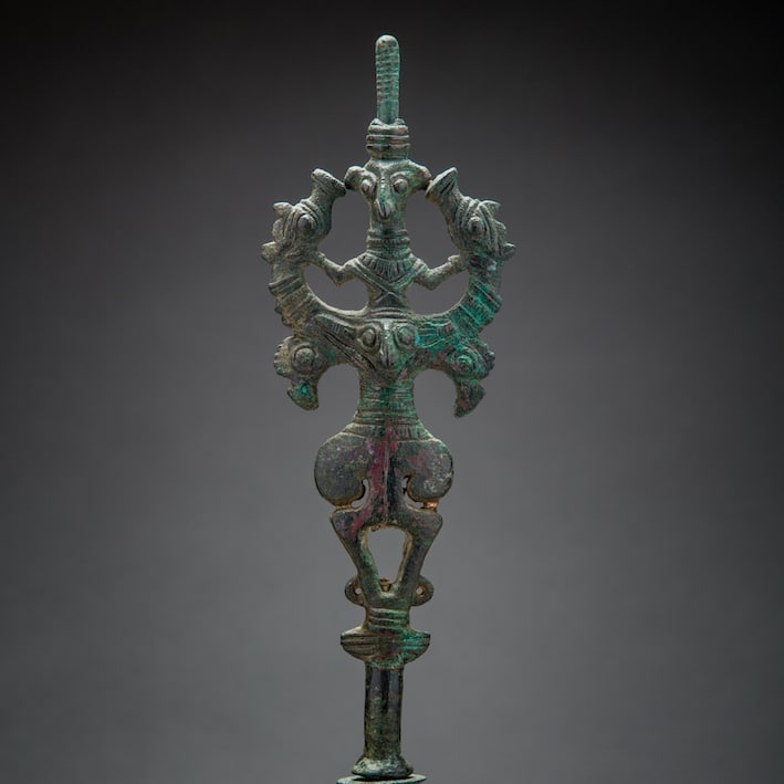 Luristan Bronze Standard Finial, 900 BCE - 600 BCE