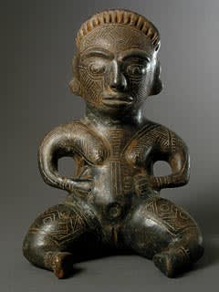 Seated Female Effigy Figure, 500 CE - 800 CE