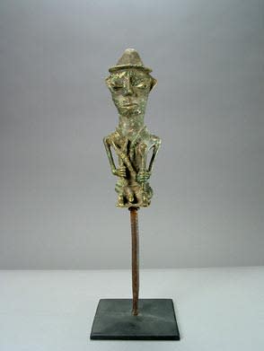 Yoruba Brass Edan Sculpture, 20th Century CE