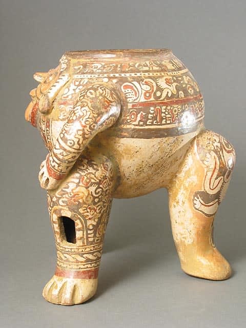Tlaloc Effigy Tripod Vessel, 500 CE - 1000 CE