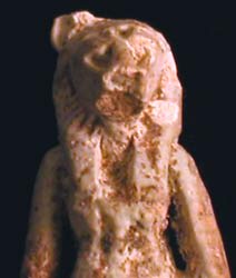 New Kingdom Faience Amulet of Sekhmet, 1600 BCE - 1100 BCE