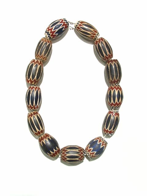 Venetian Glass Chevron Bead Necklace, 16th Century CE - 18th Century CE