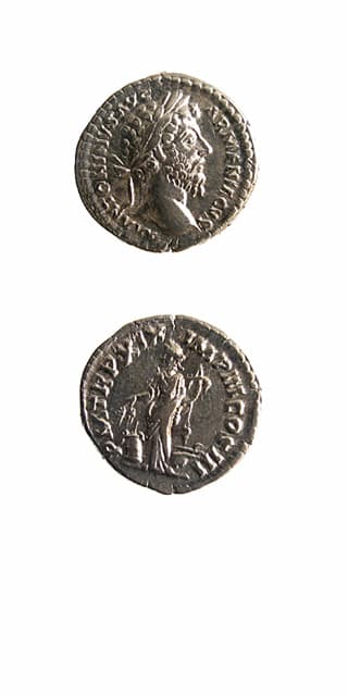 Silver Denarius of Emperor Marcus Aurelius, 161 CE - 180 CE