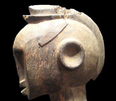 Senufo Wooden Pombibele Sculpture of a Hermaphrodite, 20th Century CE