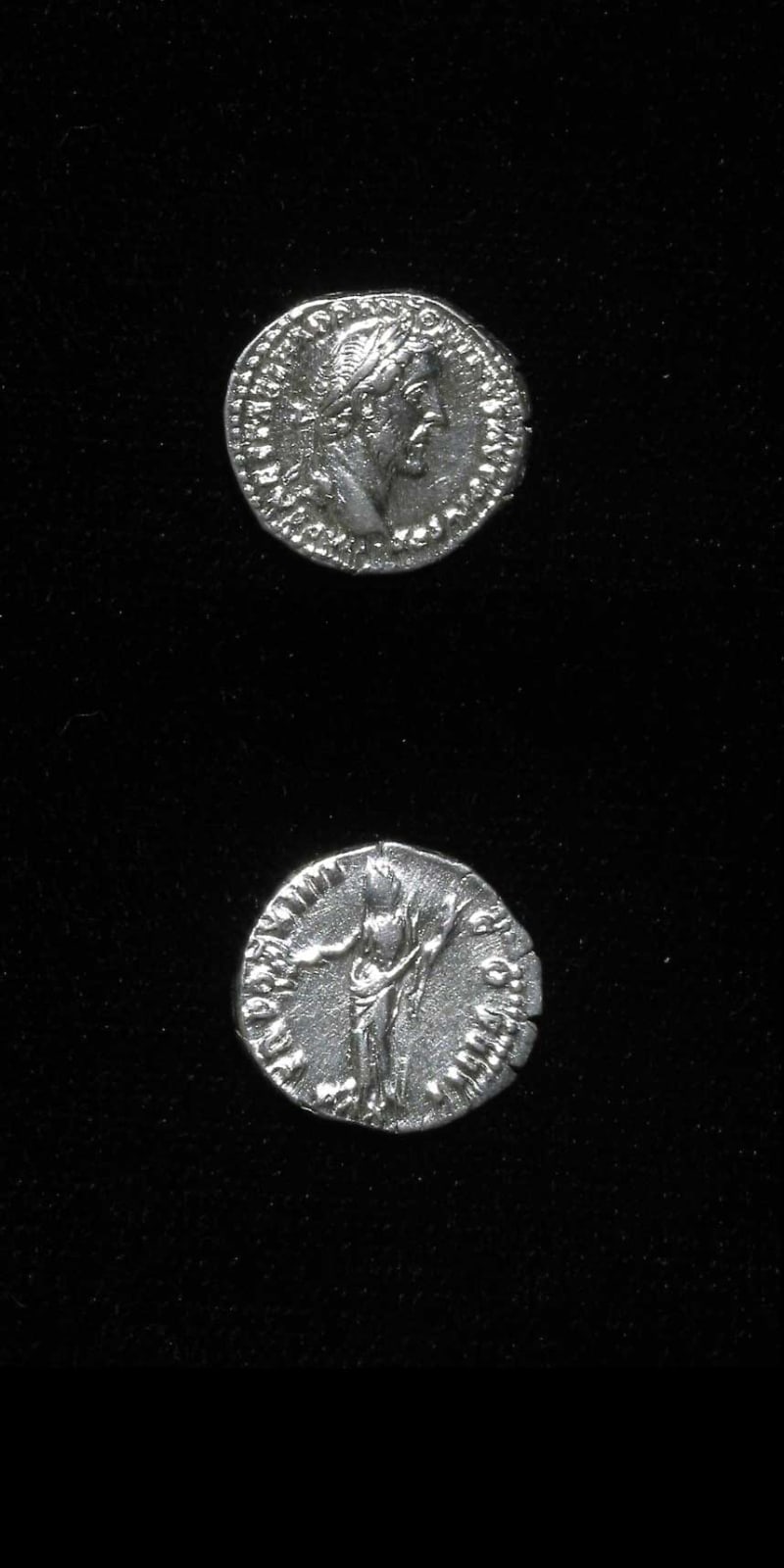 Silver Denarius of Emperor Antoninus Pius, 138 CE - 161 CE