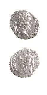 Silver Denarius of Emperor Septimius Severus, 193 CE - 198 CE