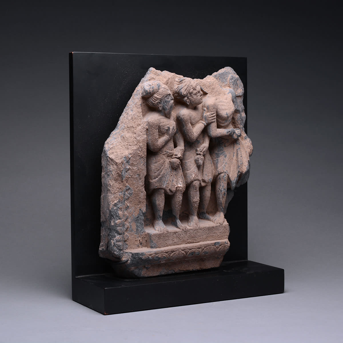 Gandhara Schist Relief of Monks, 300 CE - 400 CE