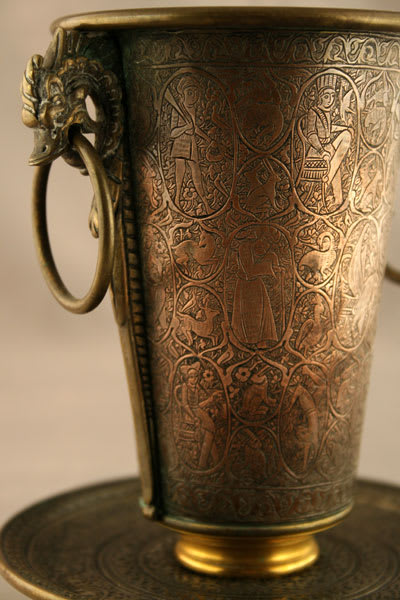 Qajar Bronze Vessel, 19th Century CE