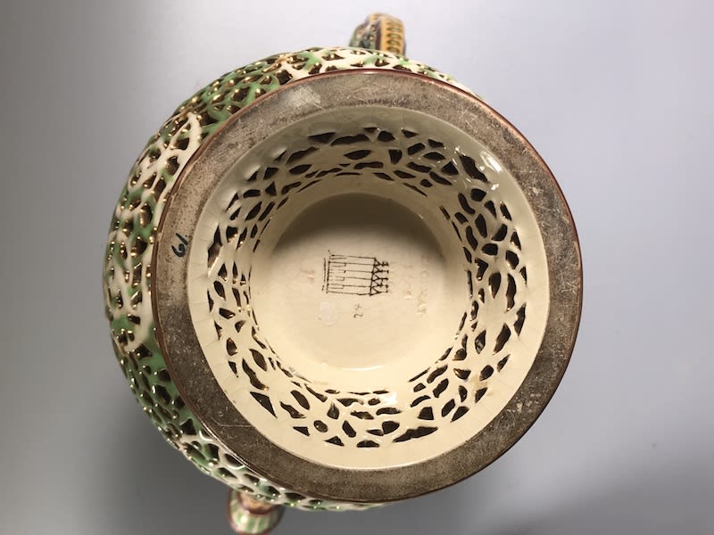 Zsolnay Reticulated Double-Walled Jar