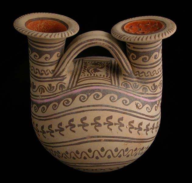 Daunian Double-Spouted Askos, 500 BCE - 400 CE