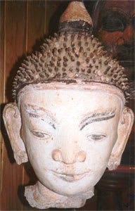 Shan Stucco Head of Buddha, 17th Century CE