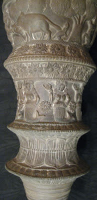 Shunga Terracotta Vessel, 200 BCE - 100 BCE