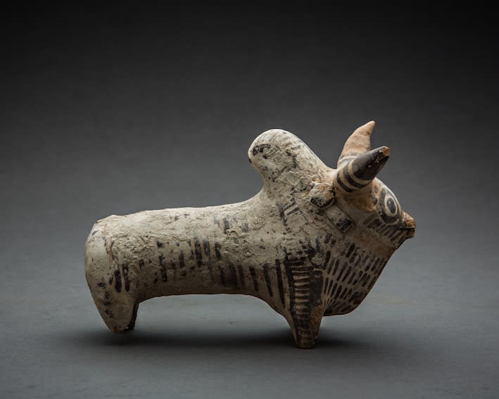Indus Valley Painted Terracotta Zebu Bull, 2600 BCE - 1900 BCE
