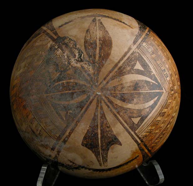 Zacatecas Painted Terracotta Bowl, 250 CE - 550 CE