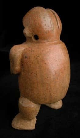 Sculptural Whistle of a Standing Woman, 800 CE - 1200 CE