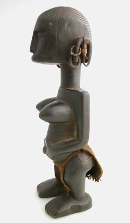 Malinke Wooden Sculpture of a Woman, 19th Century CE - 20th Century CE