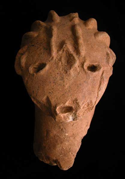 Bura Terracotta Sculpture of a Head, 3rd Century CE - 11th Century CE