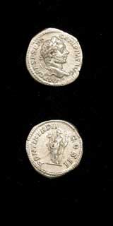 Silver Denarius of Emperor Geta, 209 CE - 212 CE