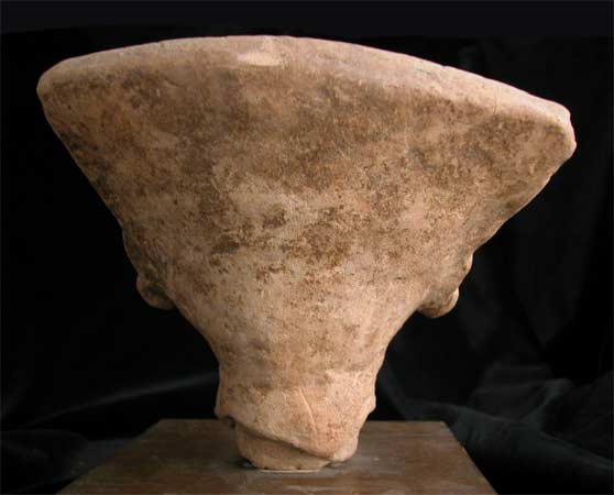 Remojadas Sculptural Fragment of a Smiling Head, 500 CE - 900 CE